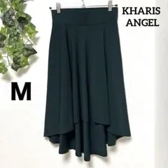 【カリスエンジェル】モレ丈フレアスカート ダークグリーン Ｍサイズ