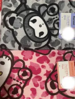 着ぐるみキティ　クロミ　フェイスタオル