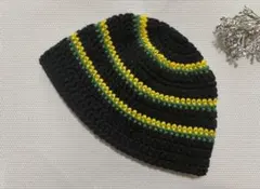 クロシェハット クラッシャーハット　バケットハット ニット帽　ビーニー　手編み