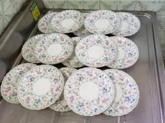 食器　カップソーサー　15枚　maple WHITE CHINA   小皿