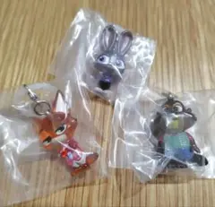 ズートピア2 めじるしアクセサリー　ニックA ジュディA　ニブルズ 3種セット