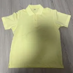 ユニクロ　半袖ドライカノコポロシャツ　イエロー　Mサイズ