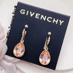 C756/GIVENCHY/ローズゴールドxピンク/ クリスタルピアスのサムネイル