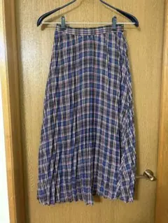 GU チェック柄 プリーツスカート Sサイズ