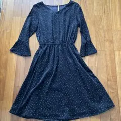 ドット柄ワンピース