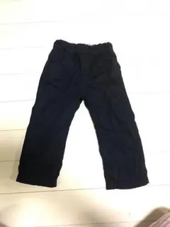 在庫確認してください‼️無印 95-100 ネイビー 暖パン 防風