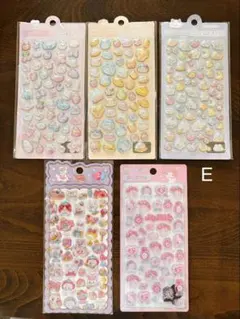 ボンボンドロップシール　マイメロディ　立体シール　E