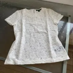LAUREN RALPH LAUREN レース 半袖カットソー ホワイト XSのサムネイル