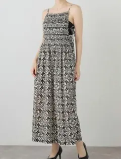 【美品】sara mallika　ワンピース サラマリカ sara mallika 25SS Cotton Linen Patchwork Embroidery