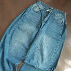 cubesugarデニムワイドパンツ