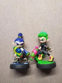 amiibo/アミーボ/スプラトゥーン2/イカボーイ/イカ/グリーン/ブルー