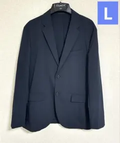 【美品】UNIQLO ユニクロ　感動ジャケット　ネイビー　L