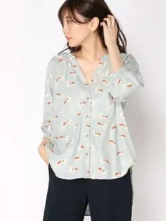 GLOBAL WORK　G*Jはいばらコラボブラウス　キンギョ82