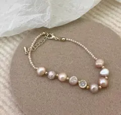 淡水パール ゴールド ブレスレット