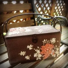 インゲボルグ＊リボン刺繍バック