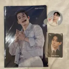 INI 西洸人　クリアファイル・缶バッジ・カードセット