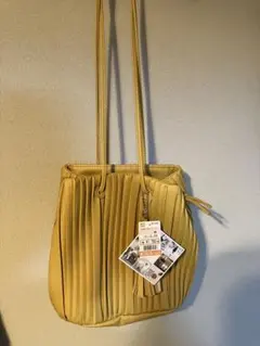 しまむら　MUMU合皮プリーツショルダーバッグ