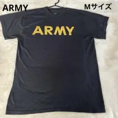 【US古着】ARMY プリントT シャツ M 黒