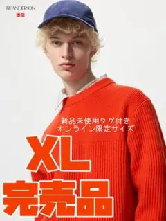 UNIQLO and JW ANDERSON リブクルーネックセーター/長袖