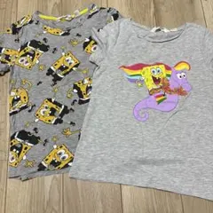 H&M スポンジボブ Tシャツ 2枚セット 130cm 140cm
