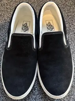 Vans スエード ブラック スリッポン