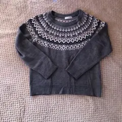 a.v.v standard グレー フェアアイル柄 セーターM