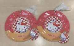 ハローキティ　缶バッジ&缶バッジホルダーセット×２個
