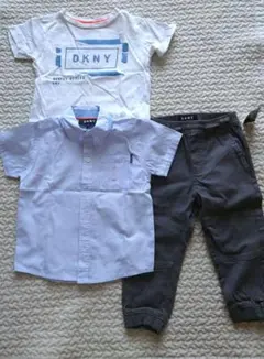 DKNY 男児 3点セット 2T 90 ダナキャランニューヨーク