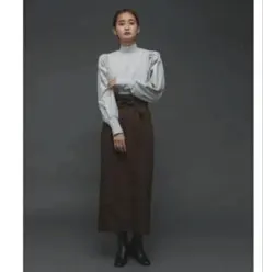 SENSE OF PLACEボリュームスリーブドッキングトップス グレー