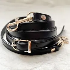 スマホショルダー ストラップ ブラック 肩紐 サコッシュ ナスカン バッグ 黒色