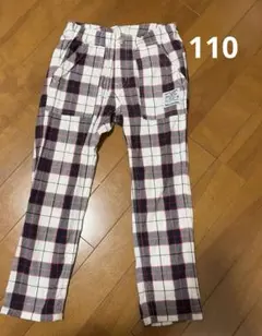 moujonjon チェック柄 ロングパンツ