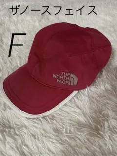 ザノースフェイスキャップ　帽子 アウトドア　赤　フリーサイズ