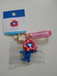 万博 立体　ミャクミャク キーホルダー　B ピンク