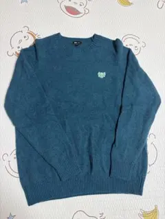UNIQLO KAWS ラムクルーネックセーター XL グリーン