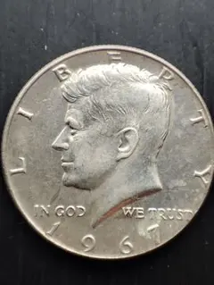 B075 1964年 ハーフダラー銀貨D ケネディ アメリカ - メルカリ