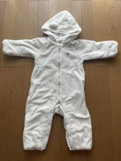 【美品】ミキハウス　くまさんジャンプスーツ　星