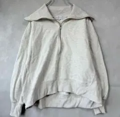 ハーフジッププルオーバー スウェット