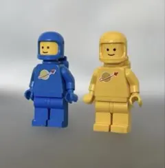 LEGO ミニフィグ クラシックスペース 宇宙飛行士 青 黄色
