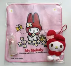 平成レトロ 1997年　マイメロディ　タオルハンカチ、フィギュア、マスコット