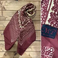 美品 イタリア製 Massimo Piombo ペイズリー柄 シルク ストールのサムネイル