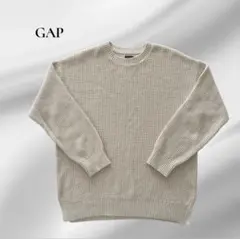 【GAP】ワッフル クルーネック コットン ニット・セーター 90's