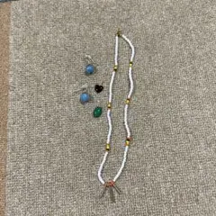 ネックレスとピアスとペンダントトップセット