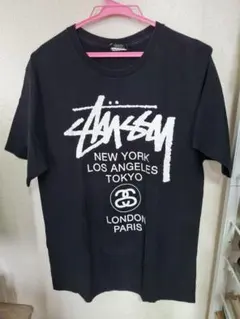 ❗️期間限定SALE❗️ステューシー WORLD TOUR TEE ブラックXL - メルカリ