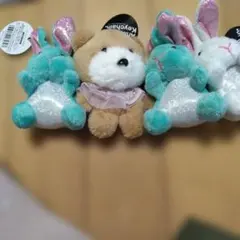アニマルキーチェーン ぬいぐるみ 3点セットのサムネイル