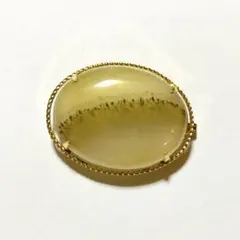 天然石 帯留め ブローチ・ペンダントとしても アンティーク レトロ 大正ロマン