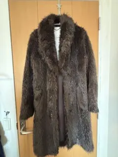 Maison Martin Margiela H&M ブラウンファーコート