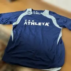 ATHLETA ネイビー グレー ショートスリーブ　リバーシブル