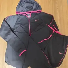 Nike レディースジャージセット 黒/ピンクS