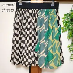 tsumori chisato ツモリチサト スカート 絹 シルク 総柄のサムネイル