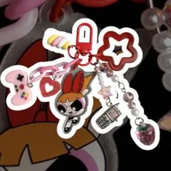 パワーパフガールズ・ブロッサムじゃらじゃらキーホルダー